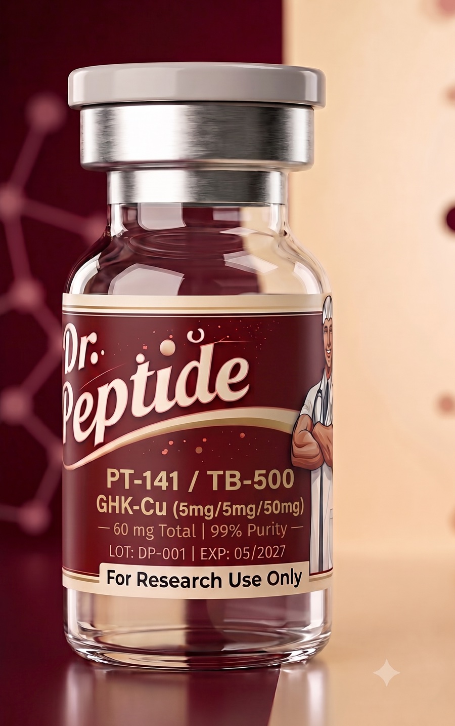 Blend: PT-141 (5mg) / TB-500 (5mg) / GHK-Cu (50mg)
